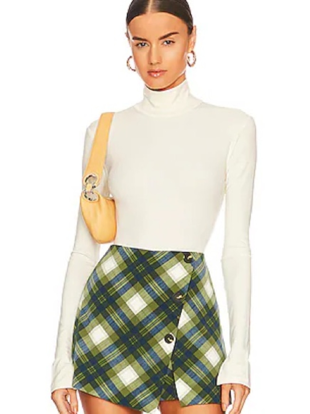 WeWoreWhat turtleneck ivory bodysuit